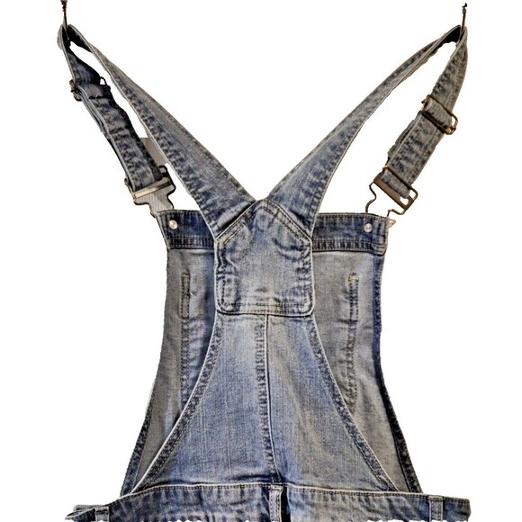 Blue Spice Distressed denim overalls Size 7 - Picture 14 of 16